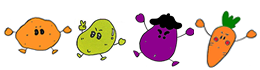 じゃがいもくん　そらまめくん　なすびくん　にんじんさん